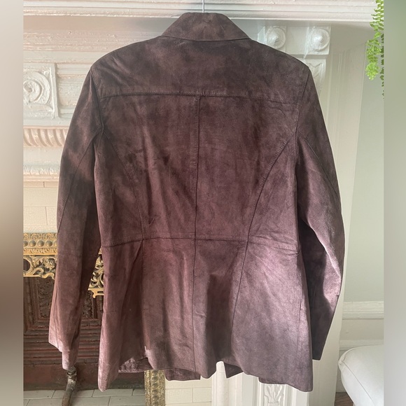 Lovely chocolate brown suede oversize jacket shacket - Size M - Picture 2 of 6